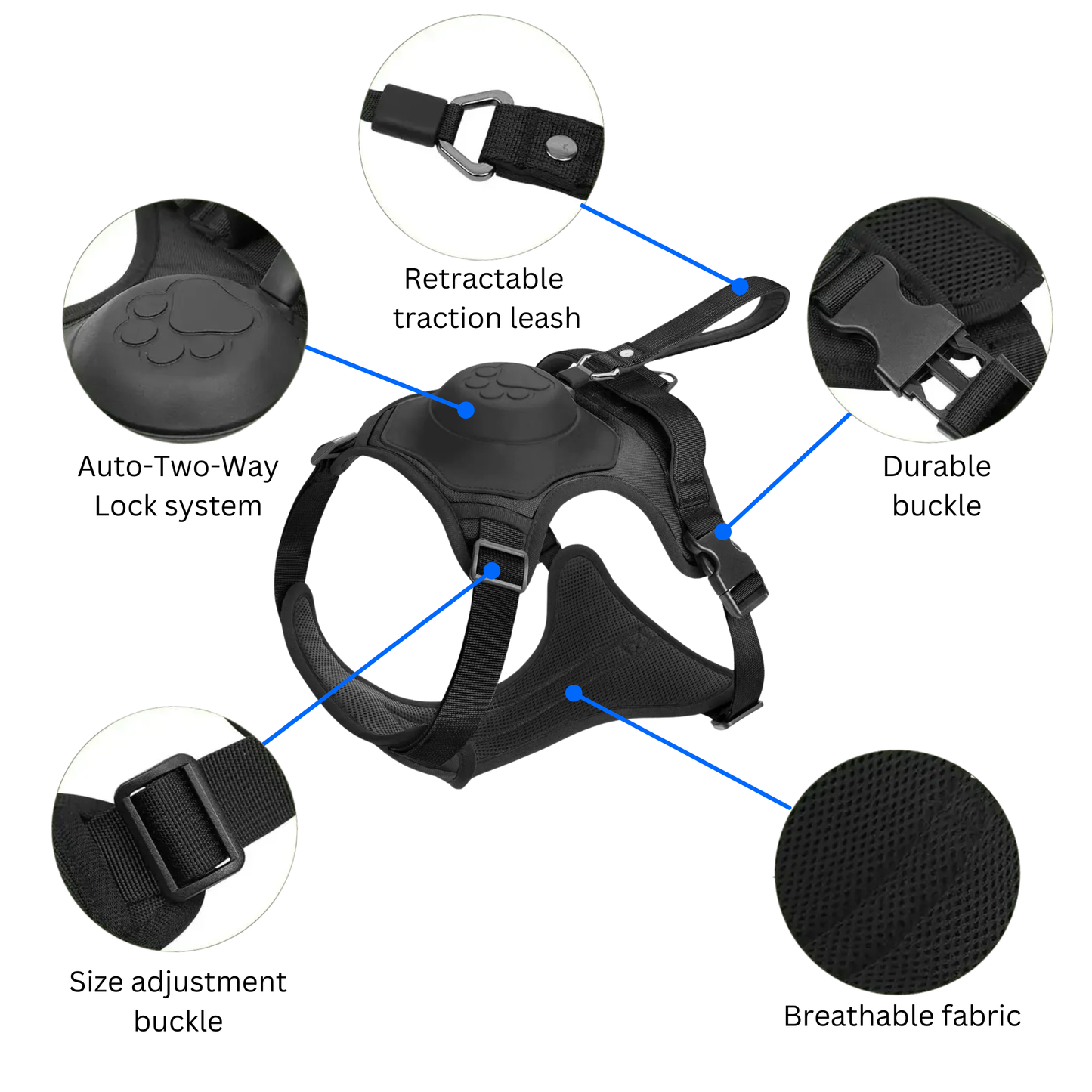 REELEASE™ 2-IN-1 DOG HARNESS
