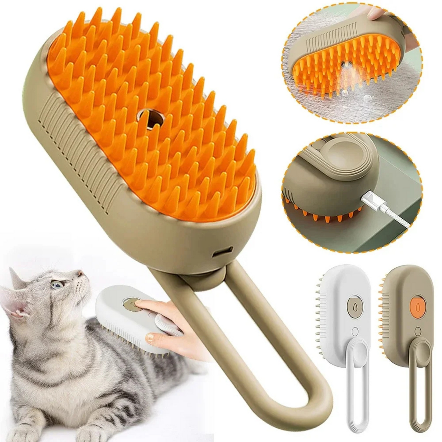 FURMIST™ 3-IN-1 STEAM GROOMING BRUSH