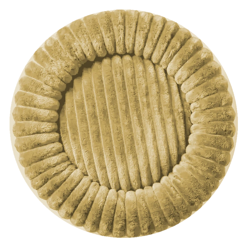 Butter corduroy dog bed