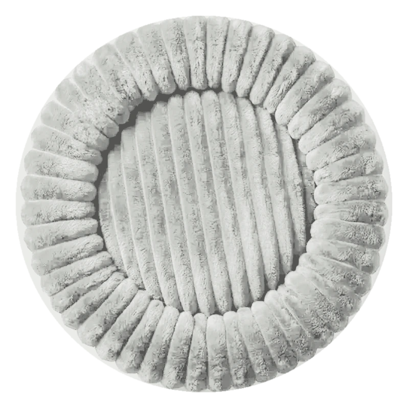 Ivory corduroy dog bed