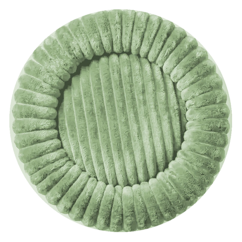 Pistachio corduroy dog bed