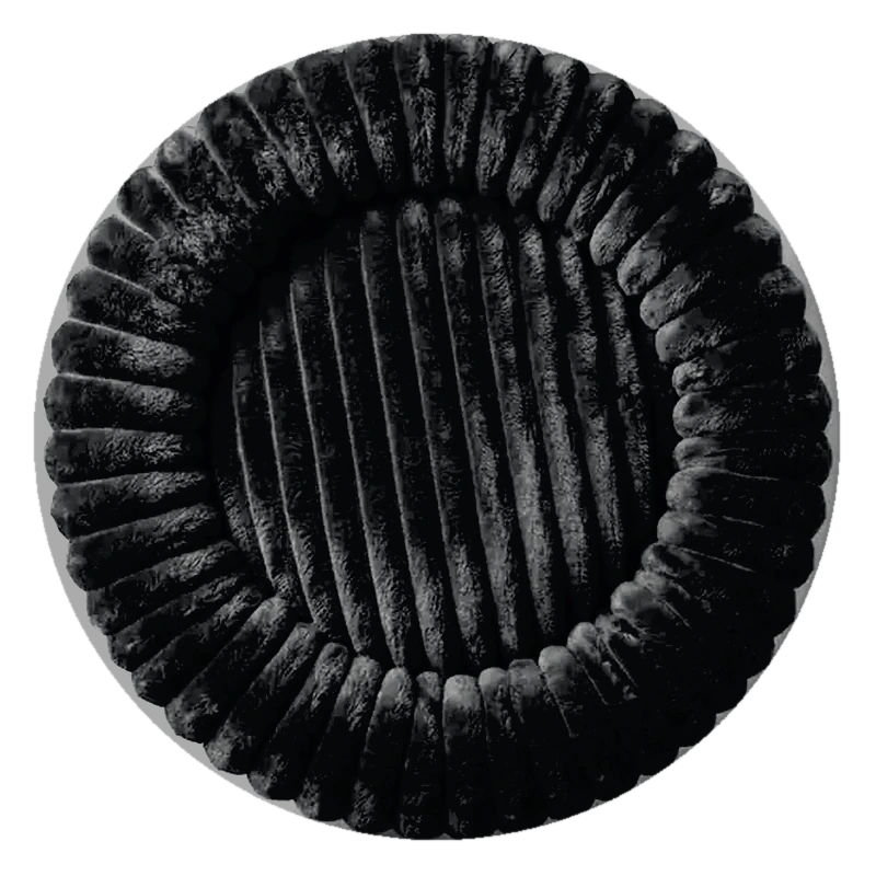 Onyx corduroy dog bed