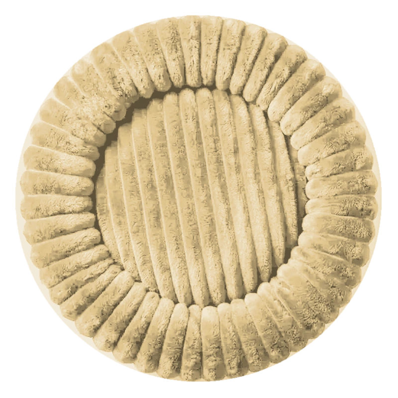 Butter corduroy dog bed